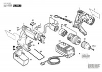 Bosch 0 601 946 680 Gsr 9,6 Vpe-2 Cordless Drill Driver 9.6 V / Eu Spare Parts